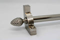 Princes Metal Chateau stair rod — Satin Nickel finish with Pine finial