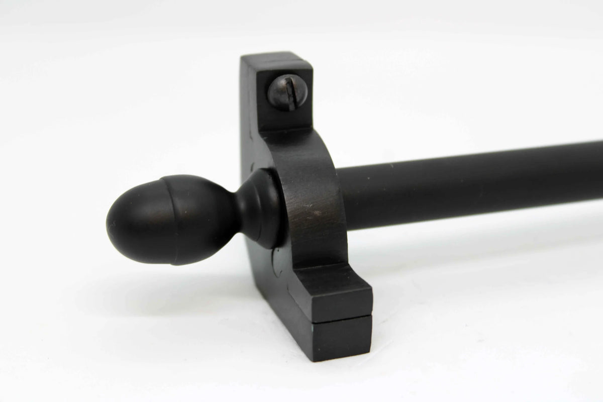 Princes Metal Chateau stair rod — Wrought Iron finish with Acorn finial
