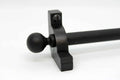 Princes Metal Chateau stair rod — Wrought Iron finish with Ball finial