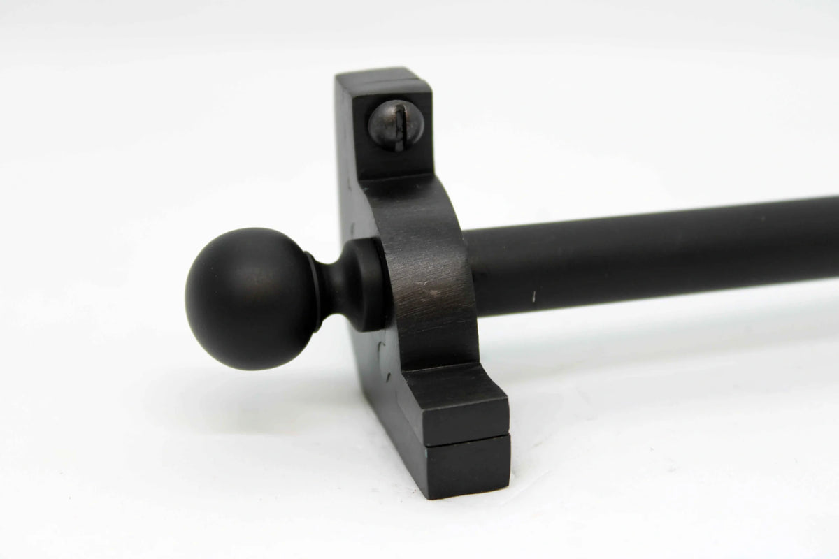 Princes Metal Chateau stair rod — Wrought Iron finish with Ball finial