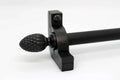Princes Metal Chateau stair rod — Wrought Iron finish with Pine finial