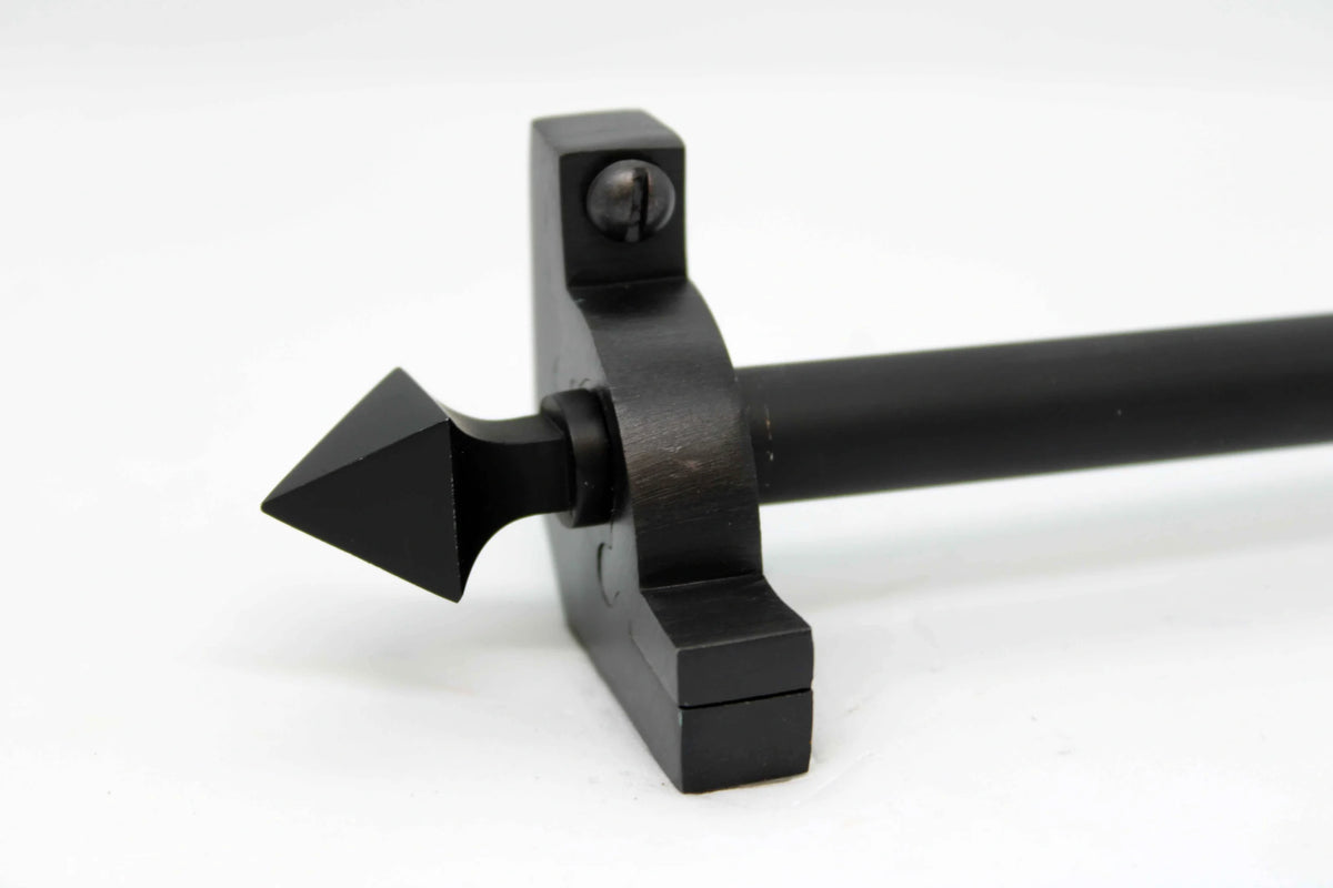 Princes Metal Chateau stair rod — Wrought Iron finish with Pyramid finial