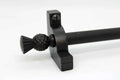 Princes Metal Chateau stair rod — Wrought Iron finish with Thistle finial