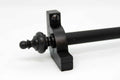 Princes Metal Chateau stair rod — Wrought Iron finish with Urn finial