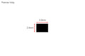 Premier Inlay dimensions diagram showing 3.3mm width and 2.4mm height, ideal for precise LVT floor trim customization.