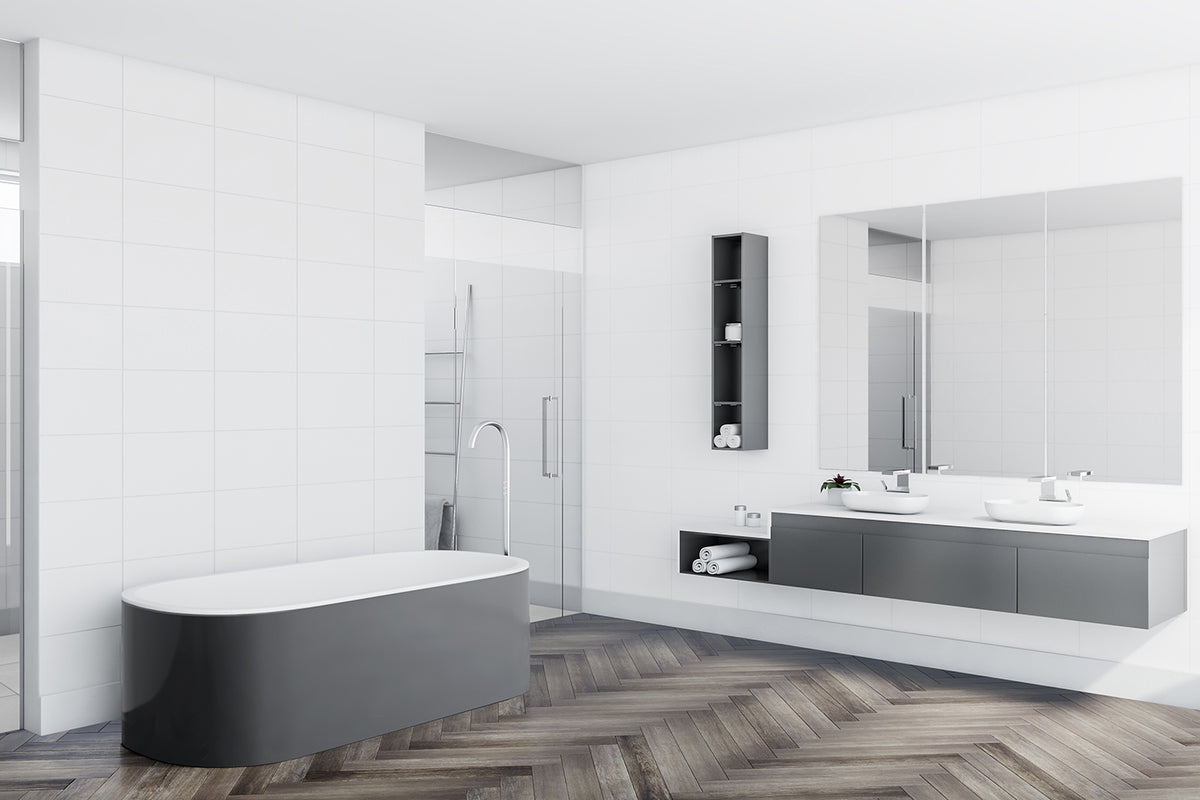 Luvanto Design Contemporary Herringbone – Smoked Charcoal