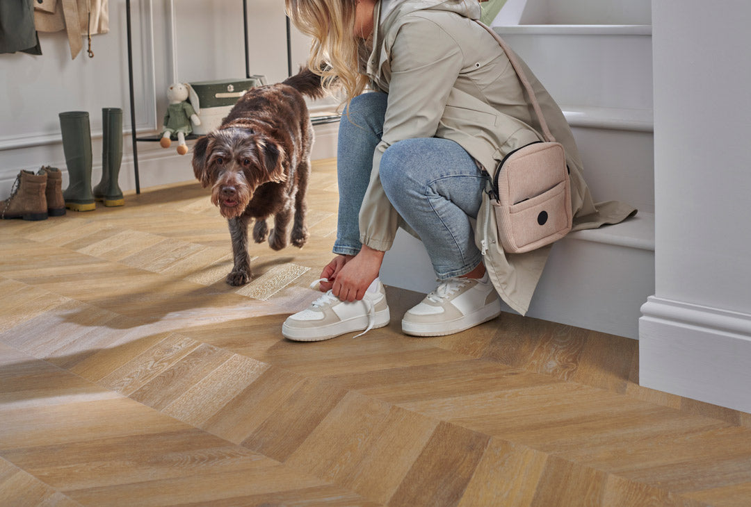 Luvanto Premium Click+ Chevron LVT - 305x1408mm Luxury Vinyl Flooring