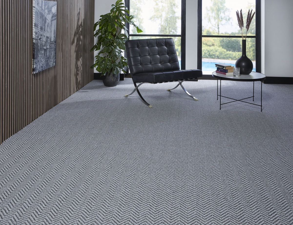 Inca Grey Day 4m felt-backed carpet
