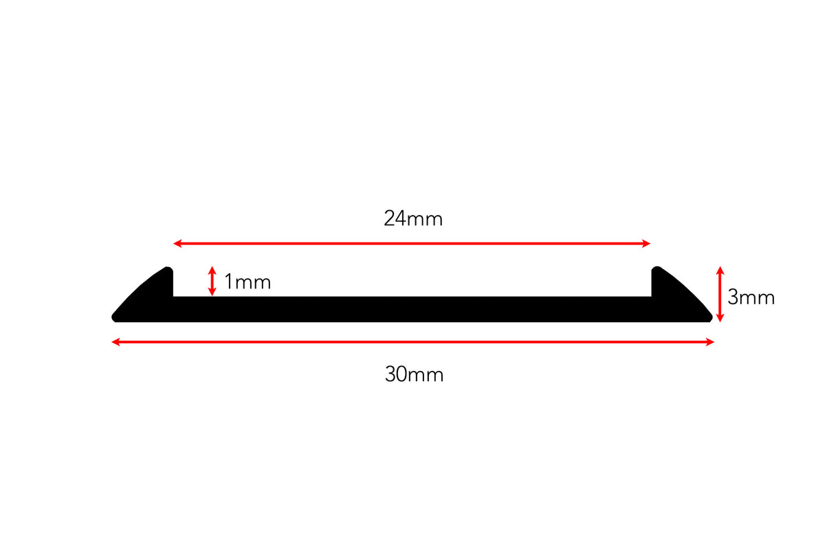 AF verified | Ali Tramline Transition 1mm profile silhouette