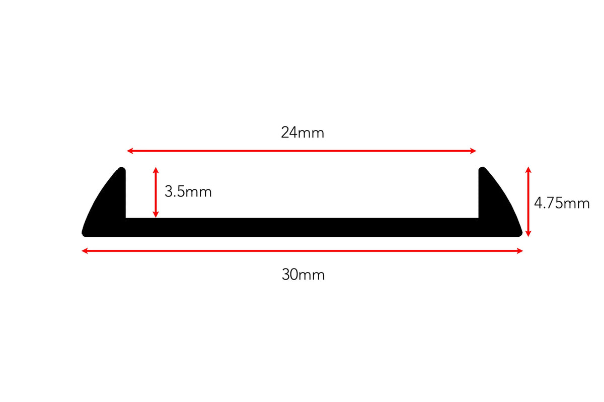 AF verified | Ali Tramline Transition 3mm profile silhouette