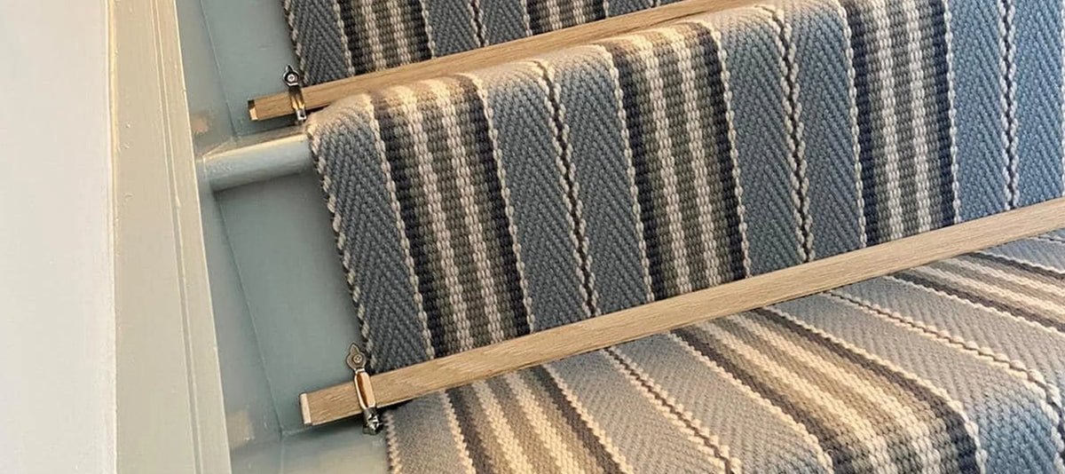 Tudor Wooden Stair Rods option and fitting detail — supplier photography