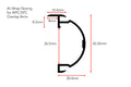 AF verified | Ali Wrap Nosing Overlap profile silhouette for 8mm selection