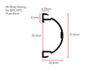 AF verified | Ali Wrap Nosing Flush 8mm profile silhouette