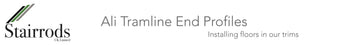 Ali Tramline End Profile - 1mm Recess for peeled SPC/WPC - 180cm official product image