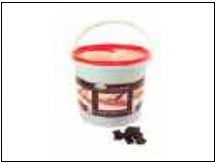 Official Stair Rods UK image of an Easychock bucket and the Easychock pieces supplied inside.