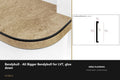 Ali Bigger BendyBull for LVT — Ali Black finish — profile and section detail