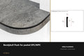 Ali BendyBull Flush for SPC/WPC — Ali Black finish — profile and section detail