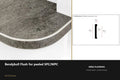 Ali BendyBull Flush for SPC/WPC — Ali Chrome finish — profile and section detail