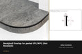 Ali BendyBull Overlap for SPC/WPC — Ali Black finish — profile and section detail