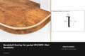 Ali BendyBull Overlap for SPC/WPC — Ali Brass finish — profile and section detail