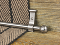 Blacksmith Hand-Forged Stair Rods — Stainless Steel — Ball finial — finish and finial reference