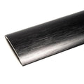 Max Reflections Coverstrip in brushed black finish, 38mm stick-down flooring accessory for seamless laminate or LVT transitions.