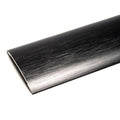 Brushed black Max Reflections 38mm coverstrip for luxury flooring transitions, part of the modern stick-down 252 range.