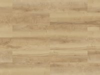 Close-up of a wooden surface with a light brown color.High-traffic SPC flooring from Camaro Loc in a rustic bedroom, offering durability and warm wood aesthetics.
