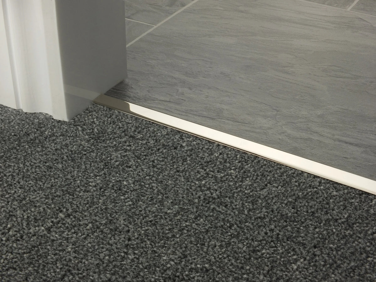 Premier Square Carpet Edge — Polished Nickel