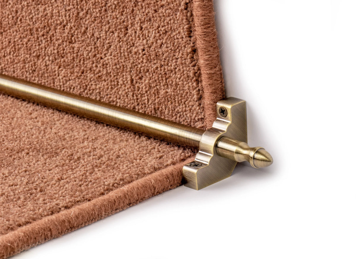 Homepride Retro-Fit Stair Rods — Antique Brass — official Stair Rods UK image
