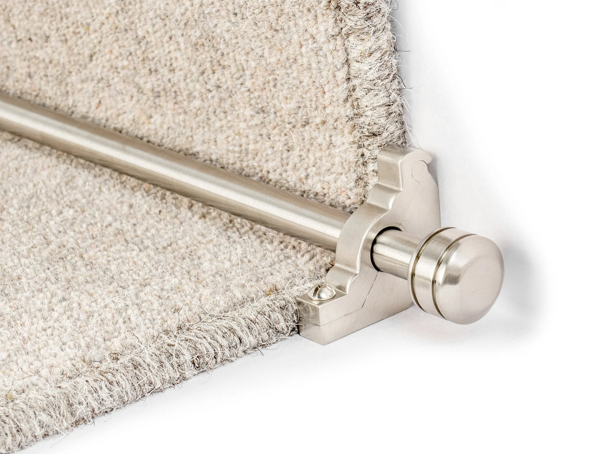Vision Piston Stair Rods — Satin Nickel — official Stair Rods UK image