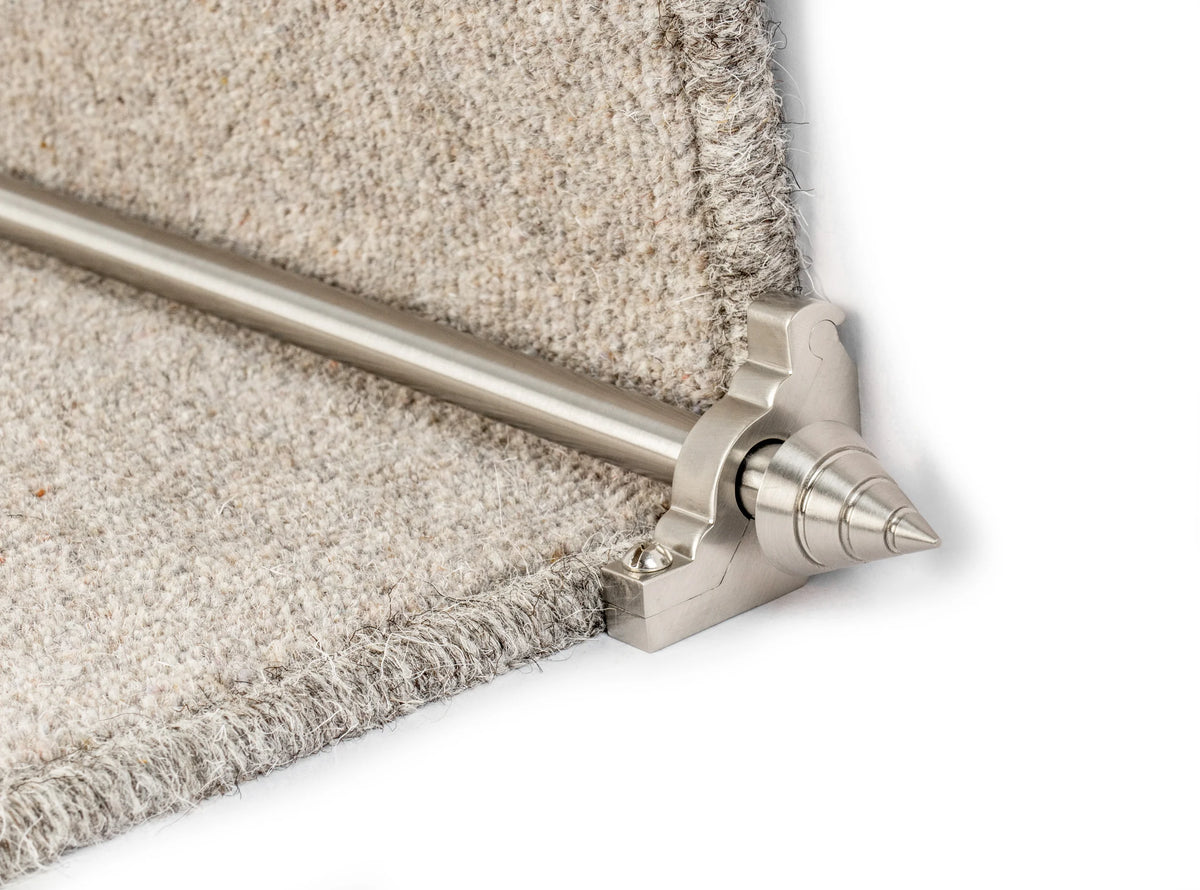 Vision Arrow Stair Rods — Satin Nickel — official Stair Rods UK image