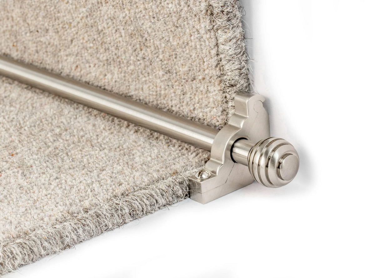 Vision Sphere Stair Rods — Satin Nickel — official Stair Rods UK image