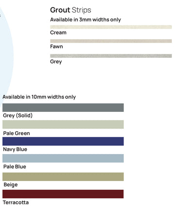 J2 Flooring grout strip colour options