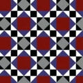 J2 Victorian — Harvard – HAR002 — Terracotta / Navy Blue / Grey / White / Black