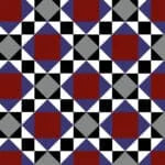 J2 Victorian — Harvard – HAR002 — Terracotta / Navy Blue / Grey / White / Black