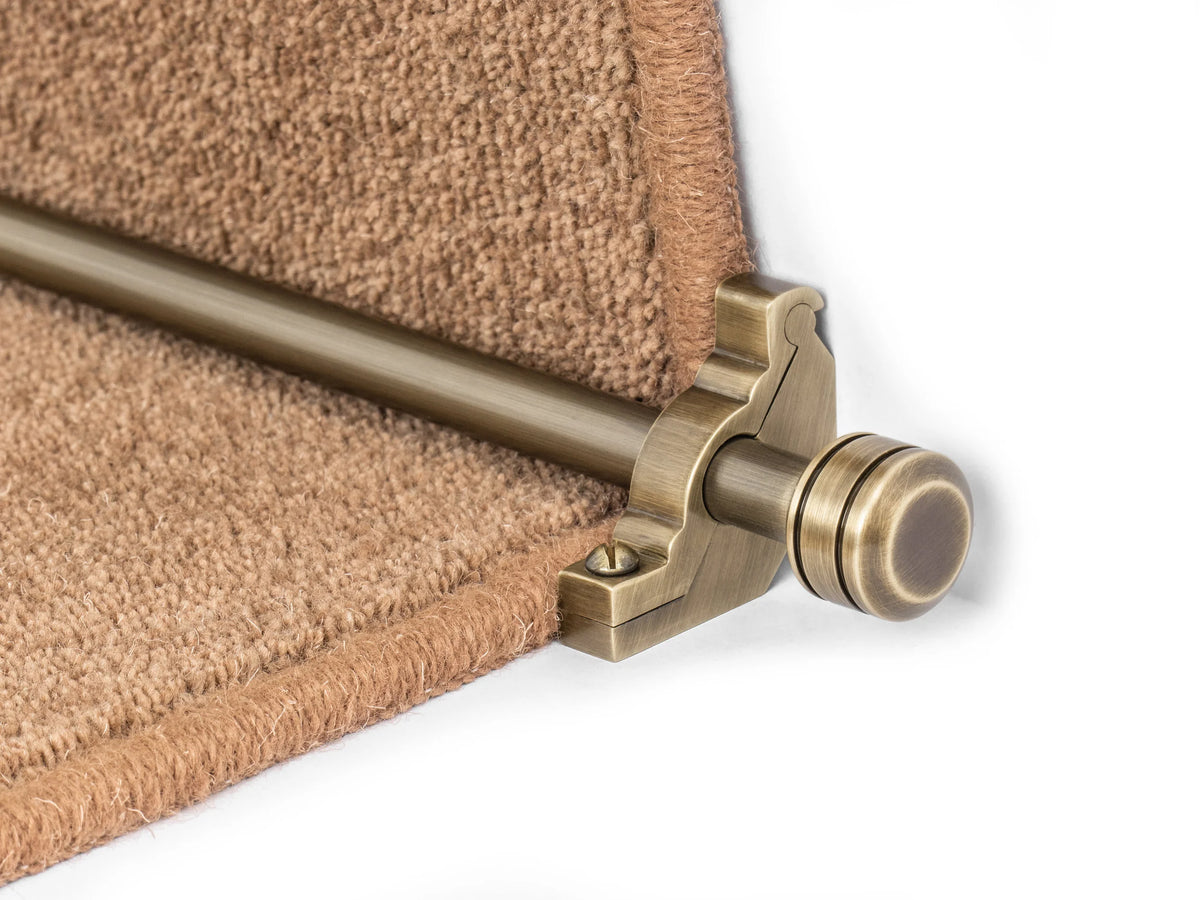 Vision Piston Stair Rods — Antique Brass — official Stair Rods UK image