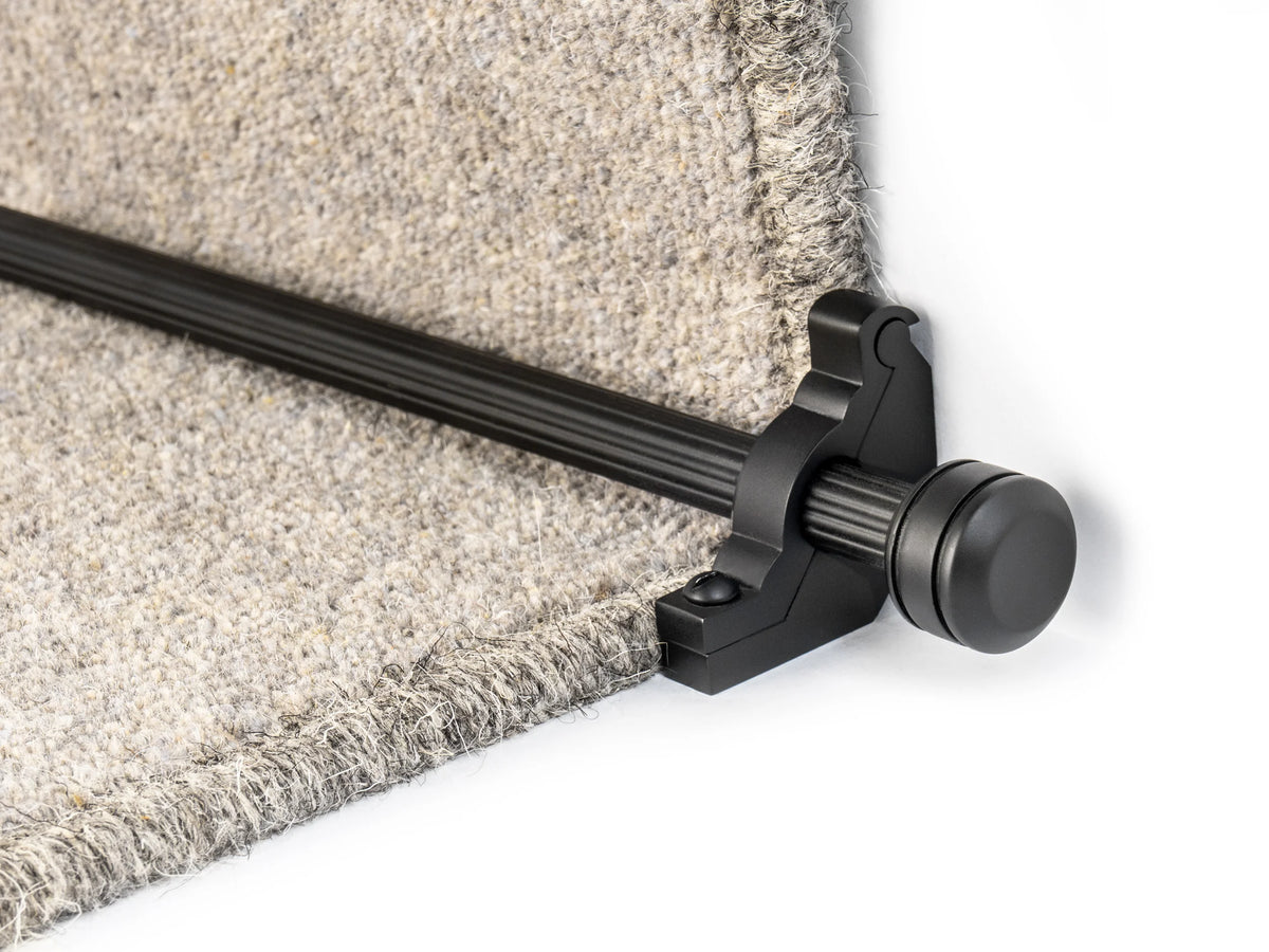 Vision Piston Stair Rods — Black — official Stair Rods UK image
