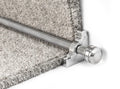 Vision Piston Stair Rods — Brushed Chrome — official Stair Rods UK image
