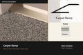 Premier Carpet Ramp — Pewter — profile and finish reference