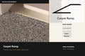 Premier Carpet Ramp — Satin Nickel — profile and finish reference