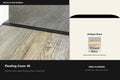 Premier Floating Cover 40 — Antique Brass — Arra-derived profile illustration and official finish reference