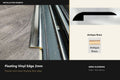 Premier Floating Vinyl Edge 2mm — Antique Brass — profile and finish reference