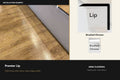 Premier Lip — Brushed Chrome — profile and finish reference