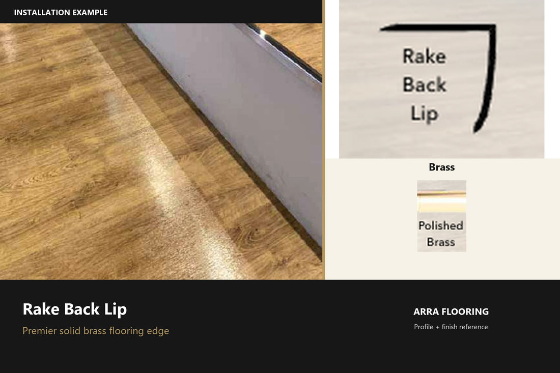 Premier Rake Back Lip Flooring Edge Profile