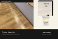 Premier Square Lip — Polished Brass — profile and finish reference