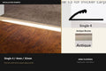 Premier Single 4 / 4mm / 32mm — Antique Bronze — profile and finish reference