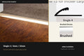 Premier Single 4 / 4mm / 32mm — Brushed Chrome — profile and finish reference