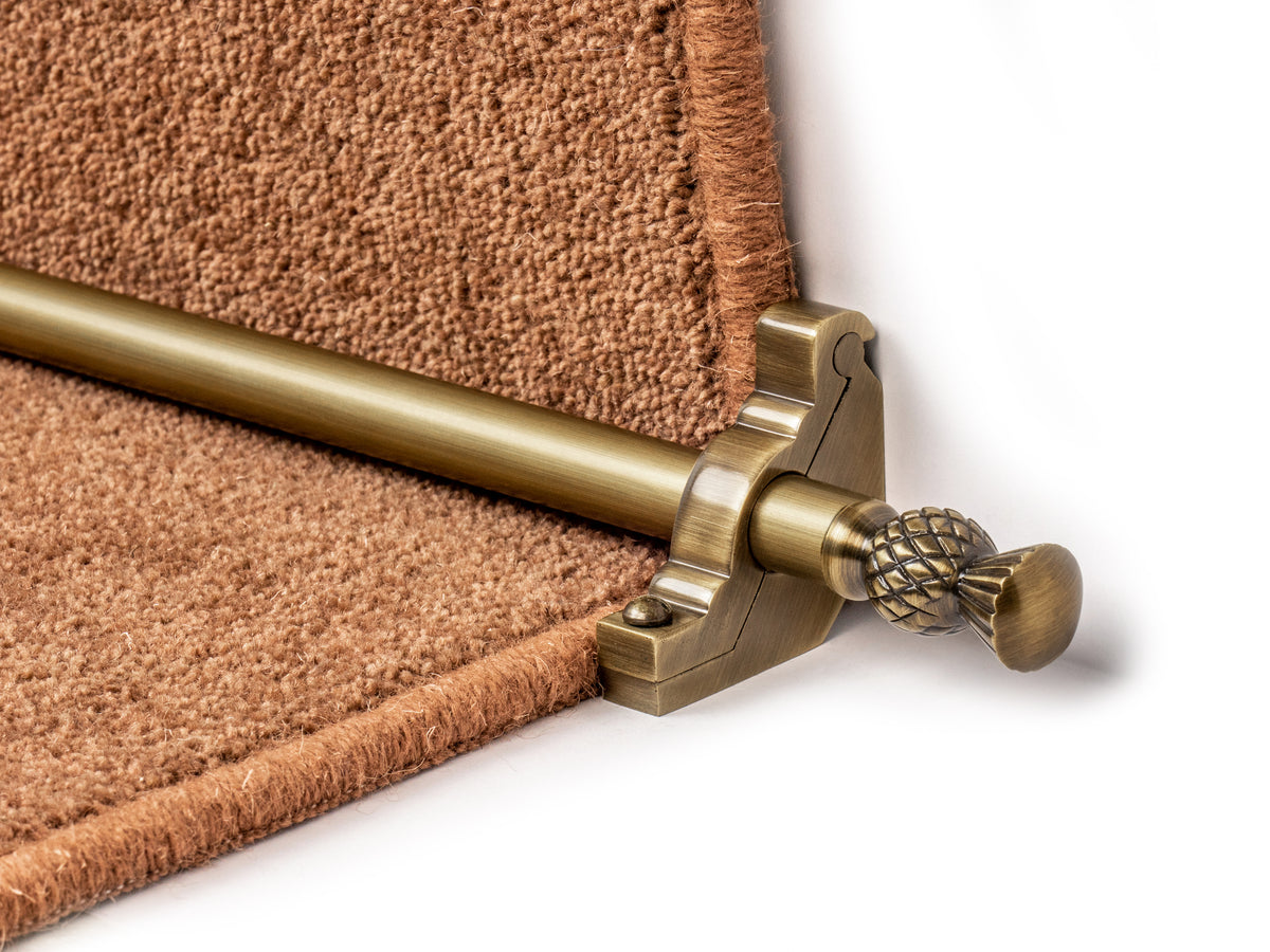 Country Arran Plain 5/8 inch (16mm) Stair Rods — Antique Brass — official Stair Rods UK image