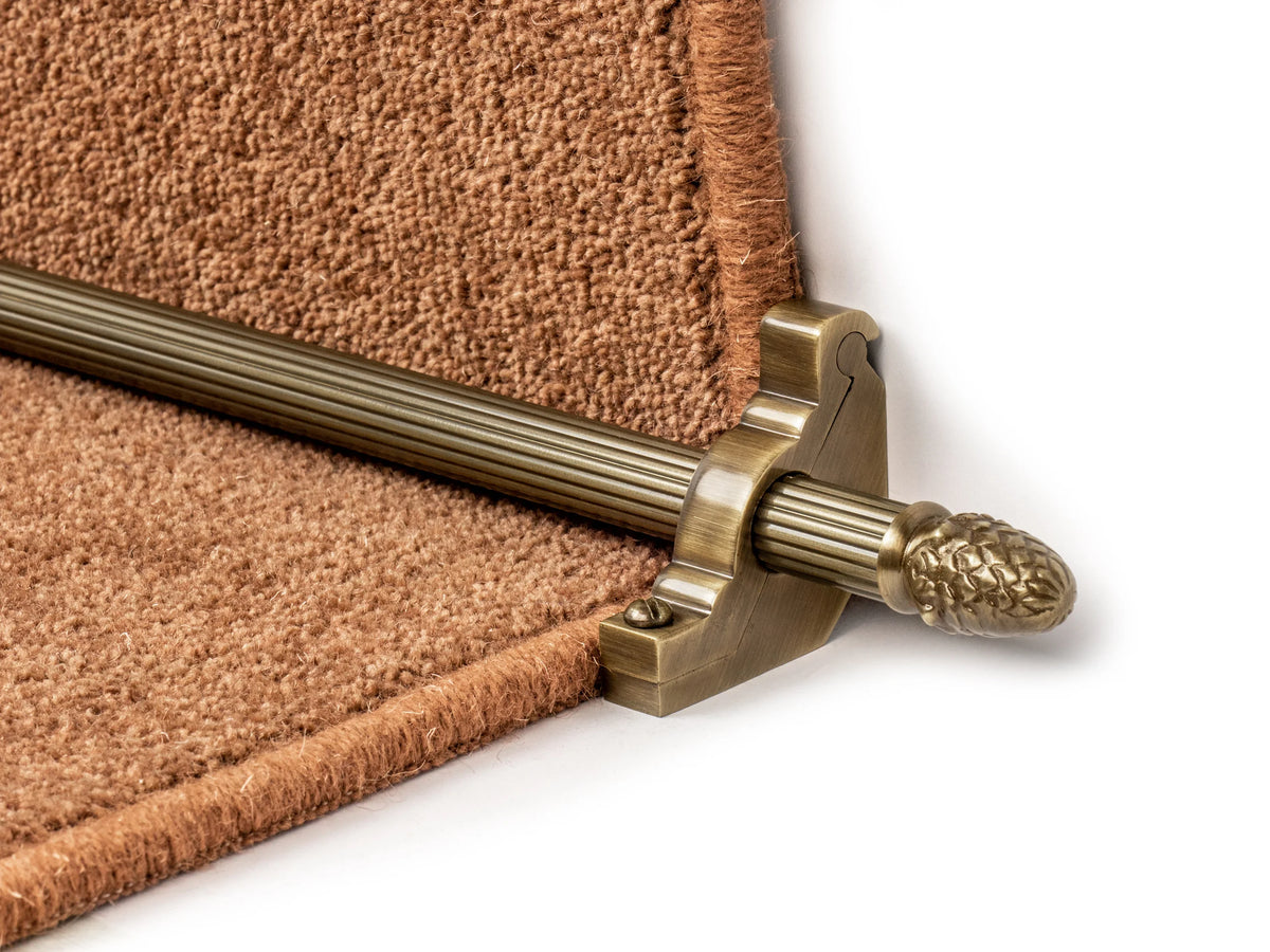 Country Sherwood Reeded 1/2 inch (12mm) Stair Rods — fitting: Runner — official Stair Rods UK image